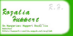 rozalia huppert business card
